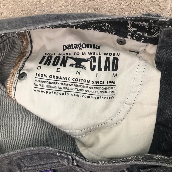 Patagonia women’s grey denim cargo pants skinny - Picture 5 of 9